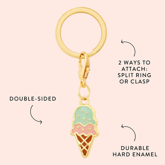 Ice Cream Collar Charm from The Foggy Dog