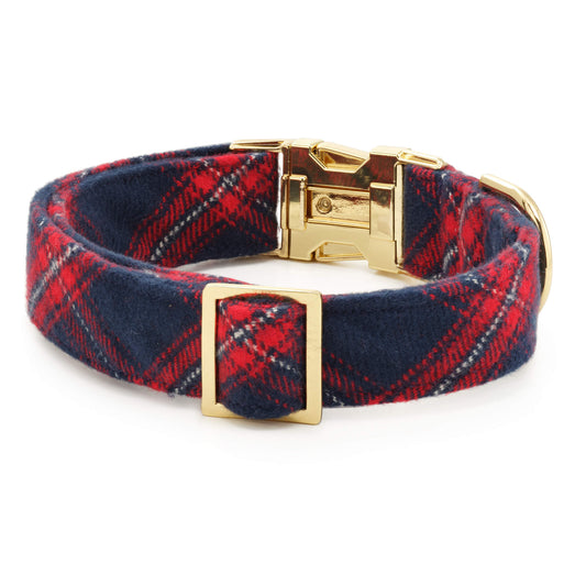 Kingston Plaid Flannel Dog Collar