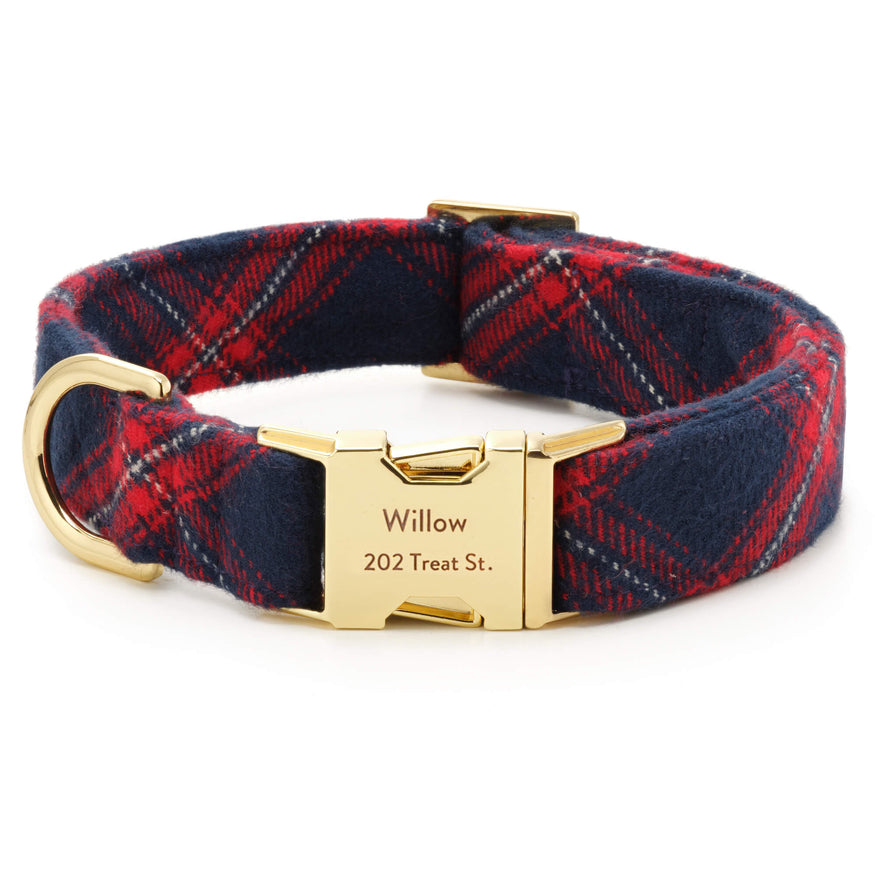 Kingston Plaid Flannel Bow Tie Collar – The Foggy Dog