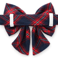 Kingston Plaid Flannel Lady Dog Bow from The Foggy Dog