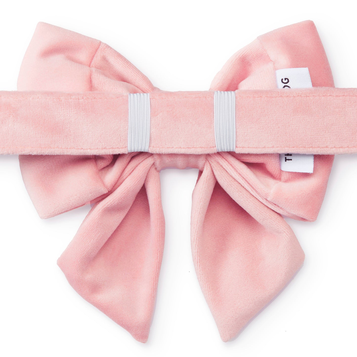 Blush Pink Velvet Lady Dog Bow from The Foggy Dog