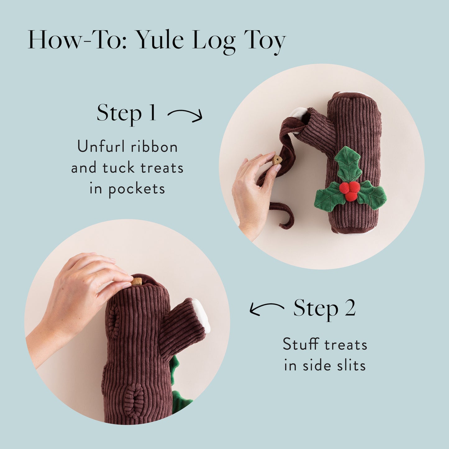 Yule Log Interactive Snuffle Dog Toy