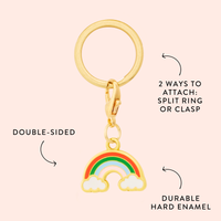 Rainbow Collar Charm from The Foggy Dog