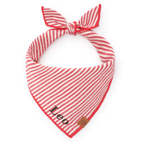 Red Stripe Dog Bandana from The Foggy Dog