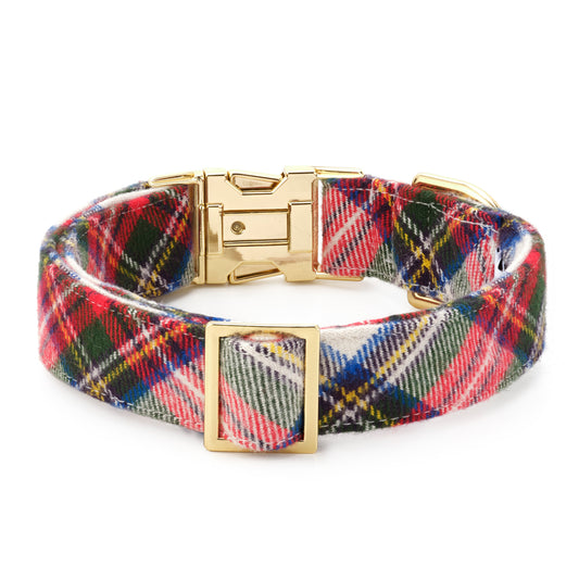 Regent Plaid Flannel Dog Collar