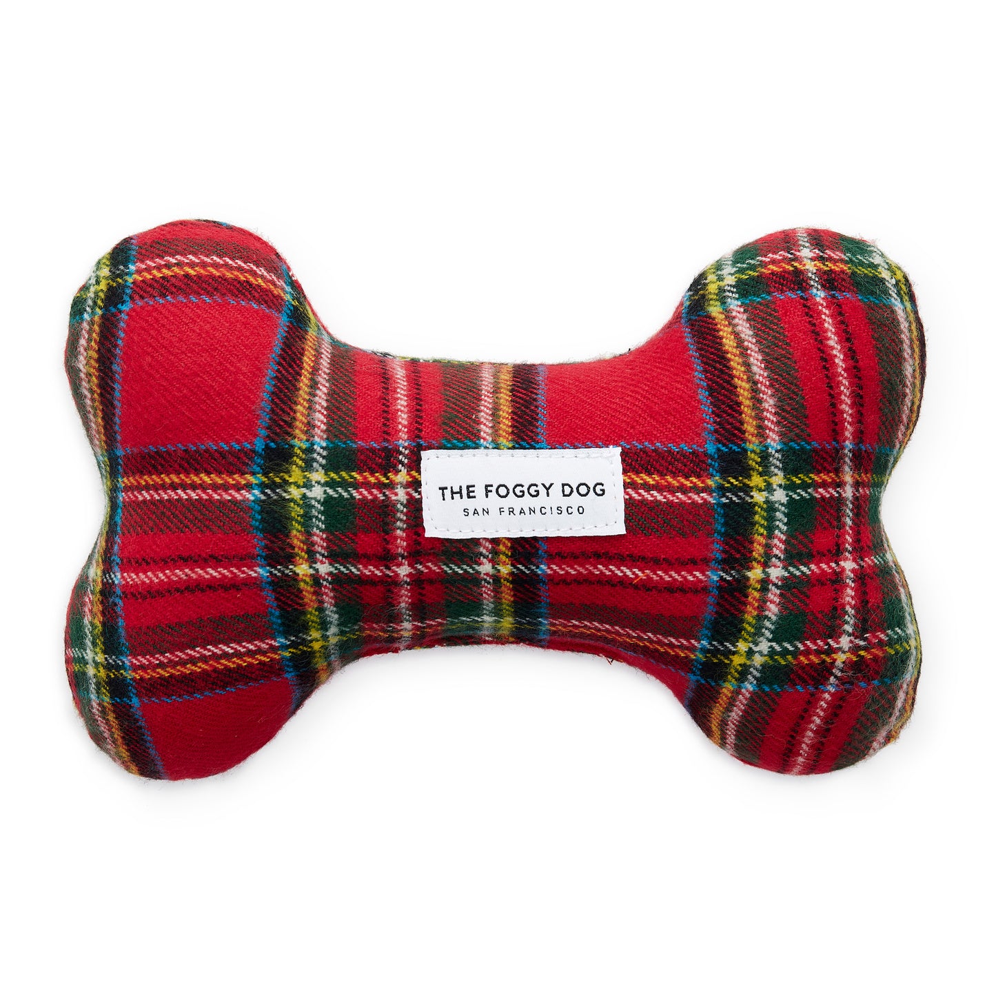 Tartan Plaid Flannel Dog Squeaky Toy