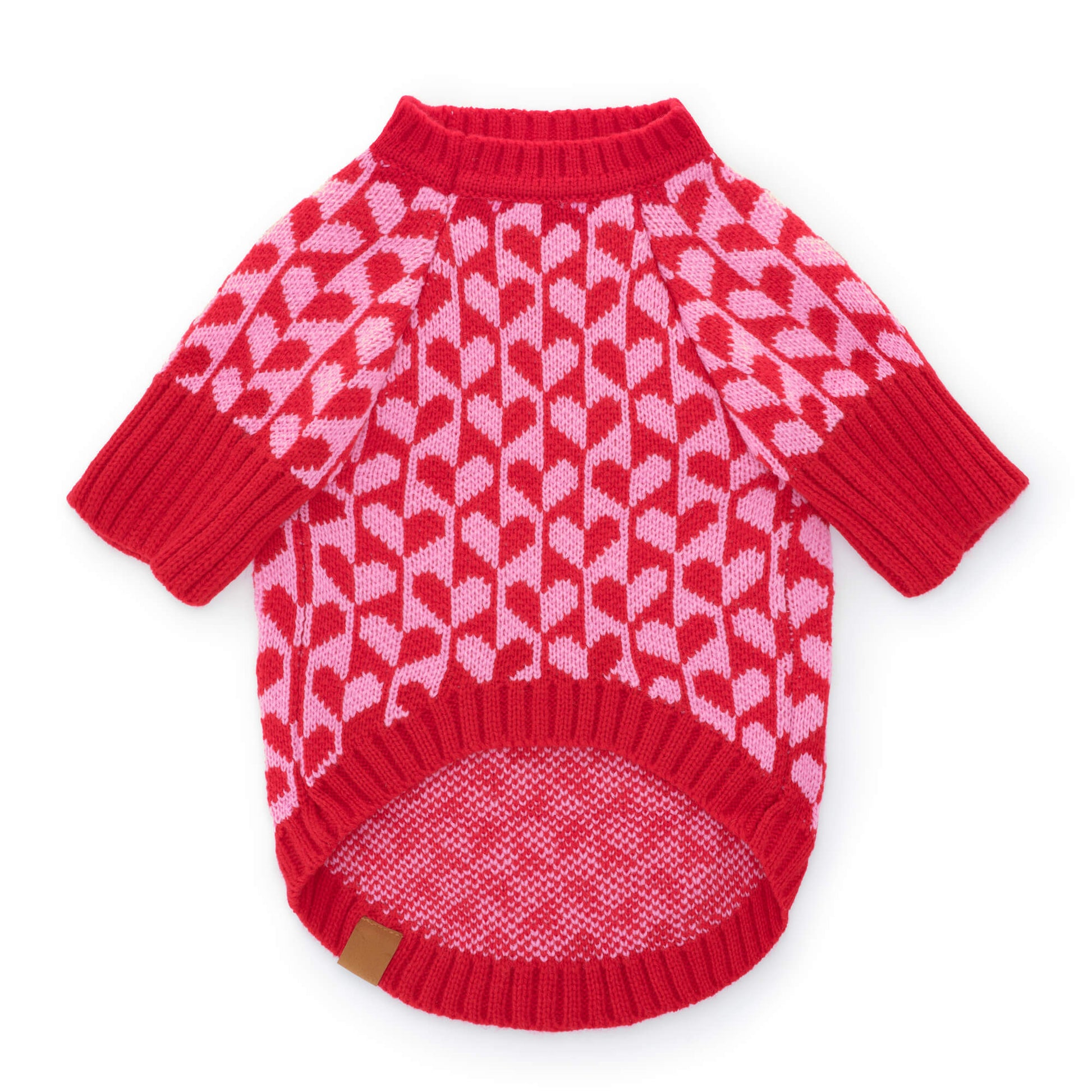 Heart Stripe Dog Sweater from The Foggy Dog