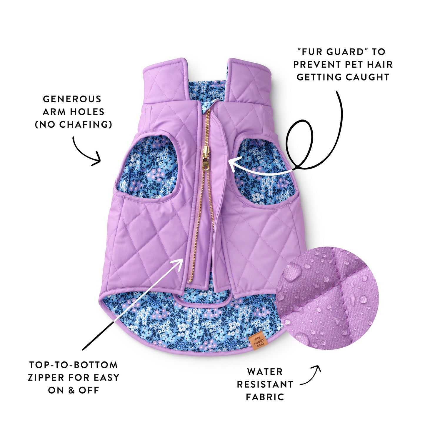 Mini Meadow Reversible Dog Jacket