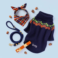 Pumpkin Patch Sweater, Dakota Plaid Flannel, and Pumpkin Charm from The Foggy Dog