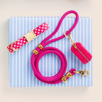 Hot Pink Marine Rope Dog Leash (Standard/Petite) from The Foggy Dog 