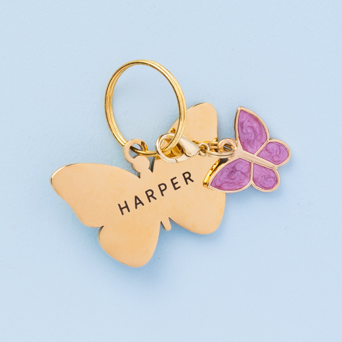 Butterfly Pet ID Tag