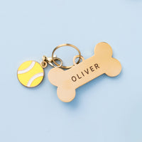 Tennis Ball Collar Charm from The Foggy Dog