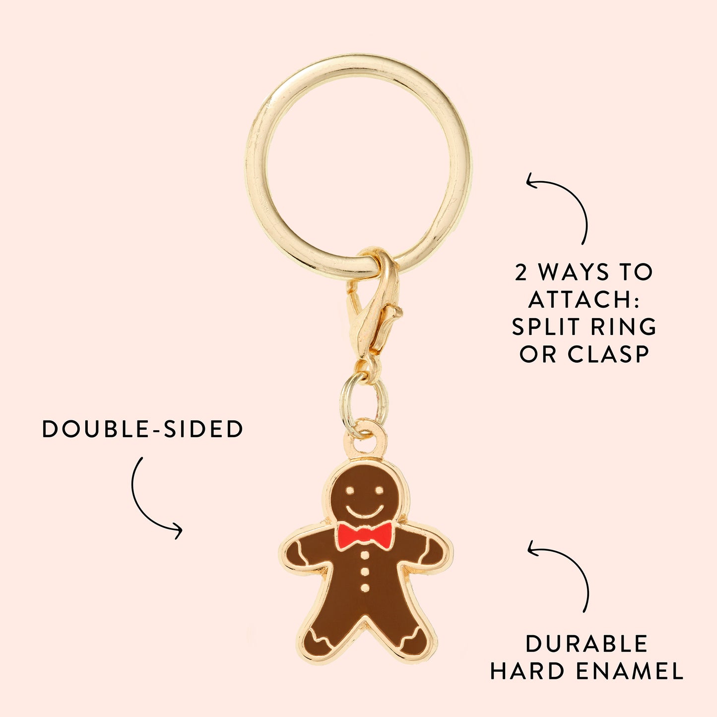 Gingerbread Man Collar Charm from The Foggy Dog