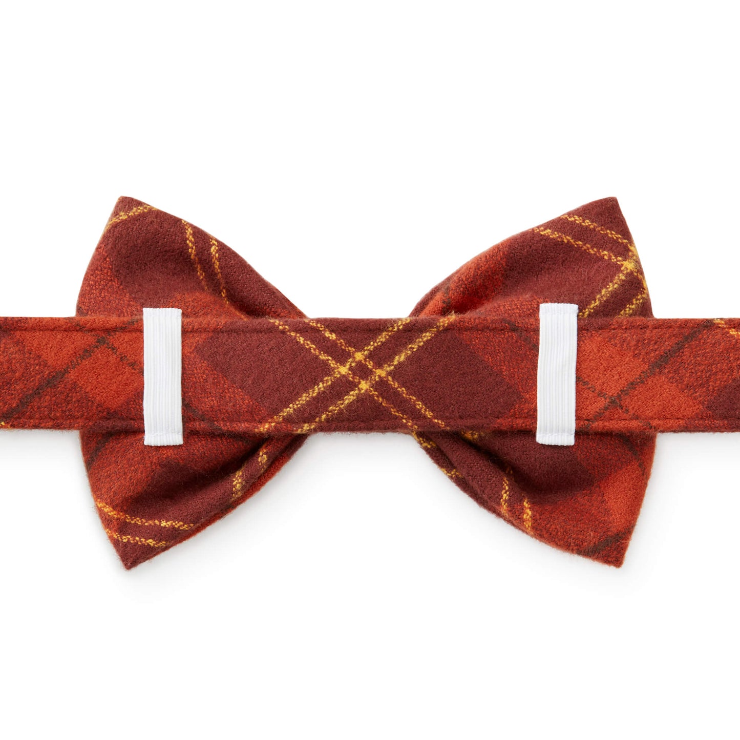 Cider Plaid Flannel Bow Tie Collar