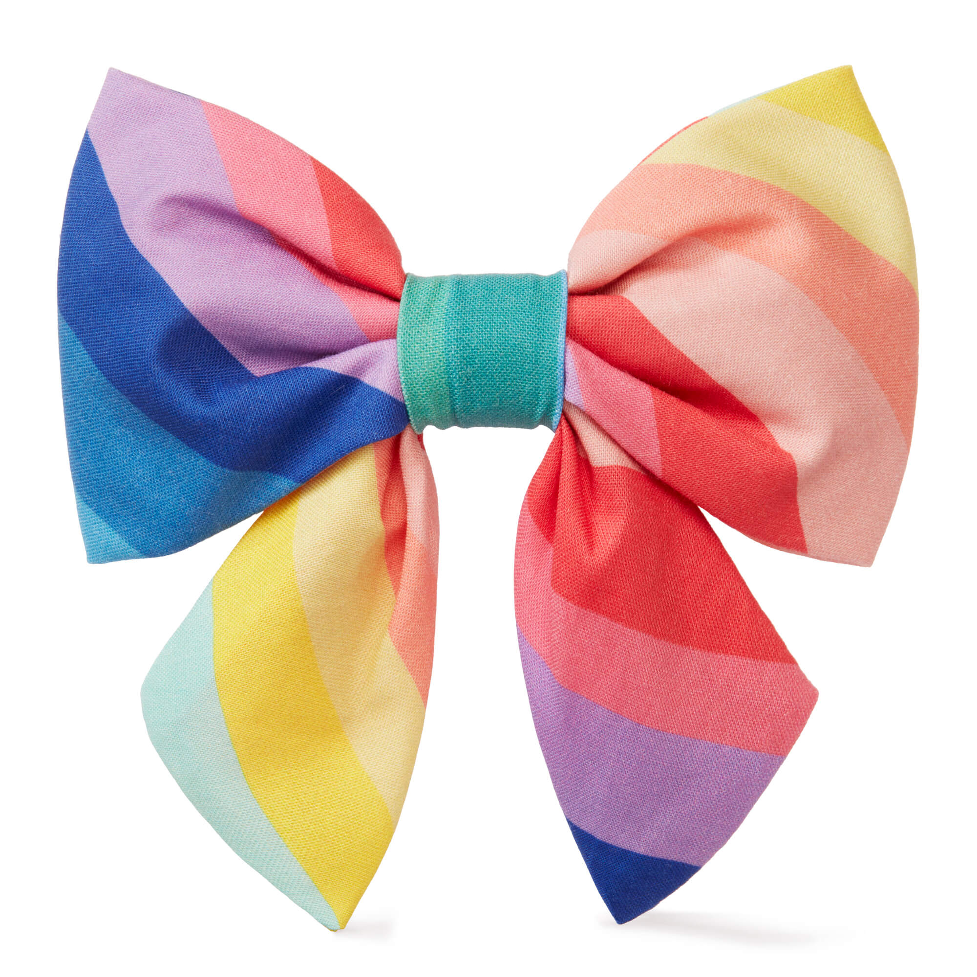 Rainbow dog fashion bow tie