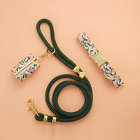 Peaches and Cream Collar Walk Set from The Foggy Dog