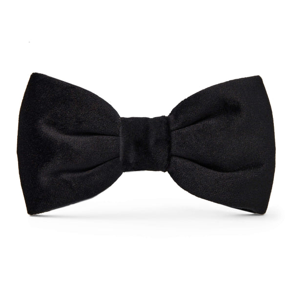 Frozen Velvet Collection-bow tie light grey-black | White spots order