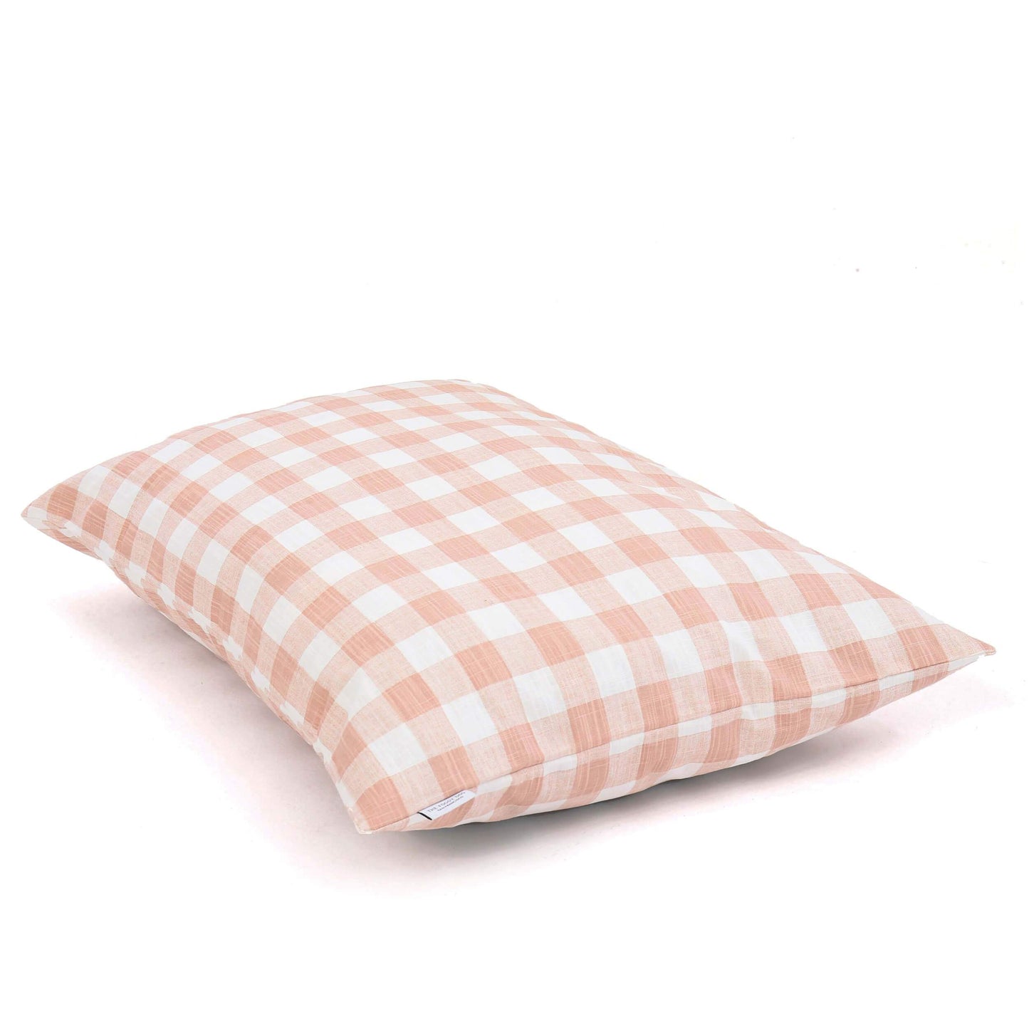 Blush Pink Gingham Check Dog Bed from The Foggy Dog 