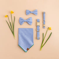 Chambray Dots Dog Bow Tie from The Foggy Dog 