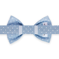 Chambray Dots Dog Bow Tie from The Foggy Dog 