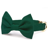 Evergreen Bow Tie Collar from The Foggy Dog