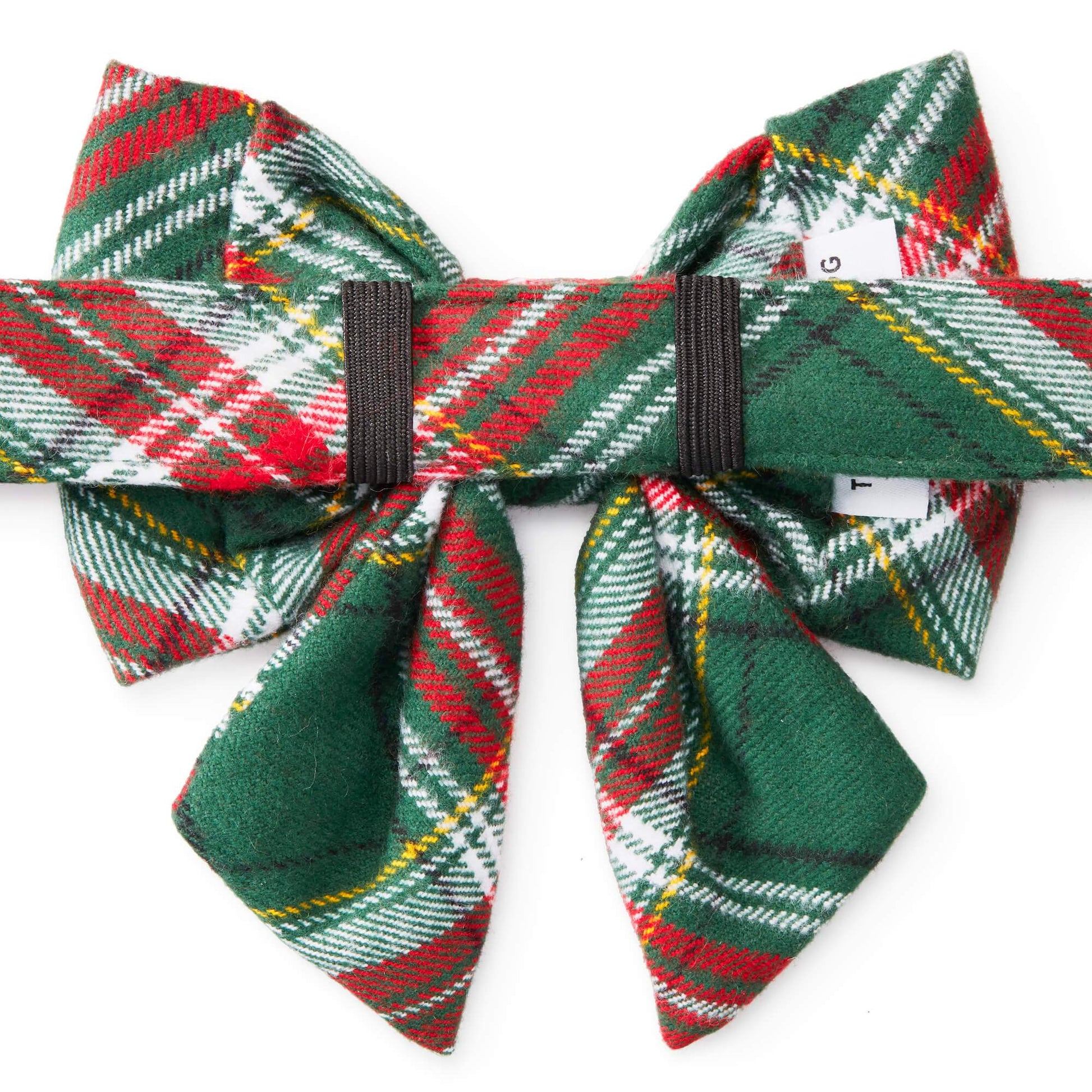 Holly Jolly Flannel Lady Bow Collar from The Foggy Dog 