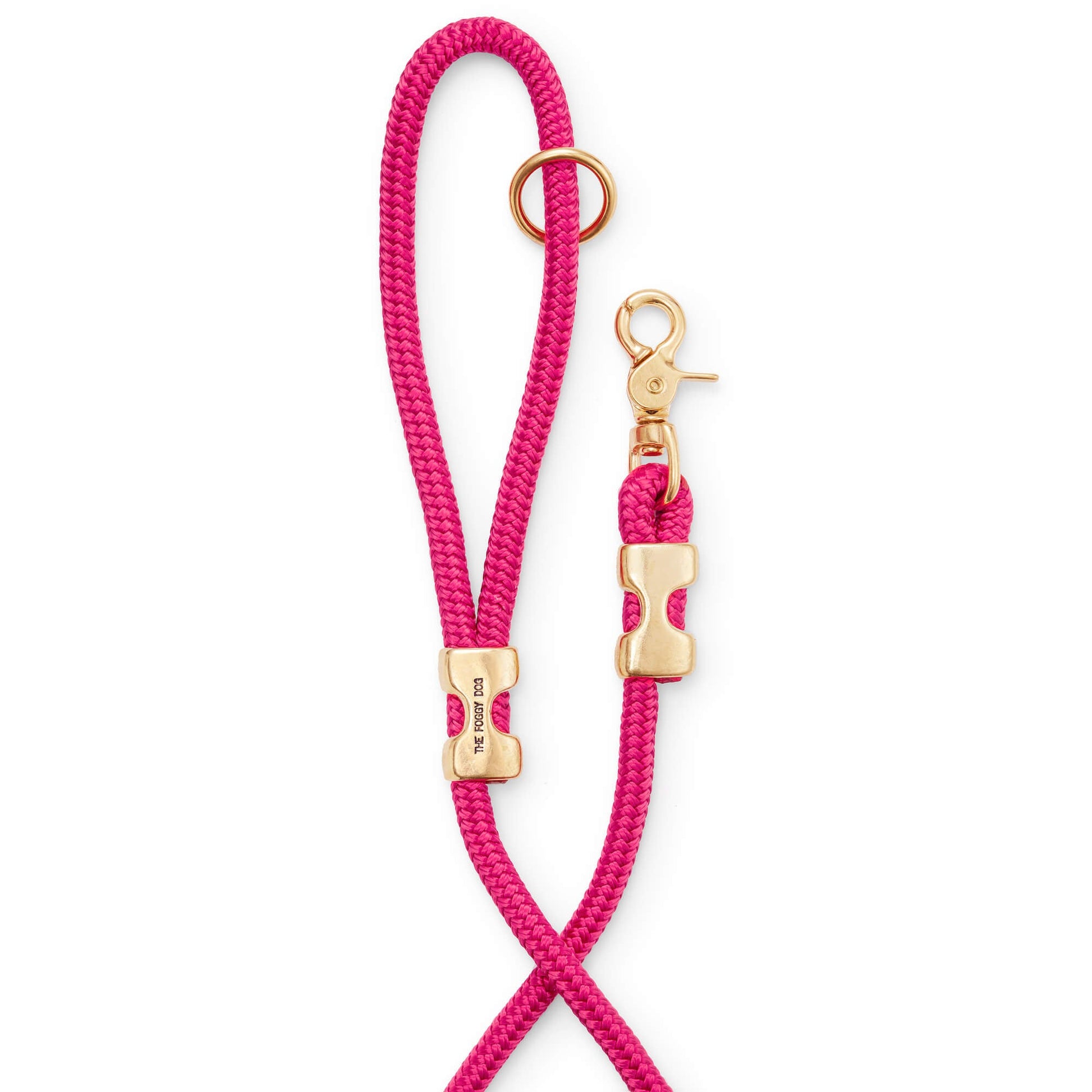 Hot Pink Marine Rope Dog Leash (Standard/Petite) from The Foggy Dog 