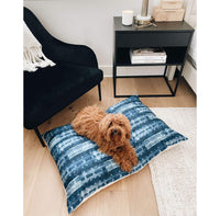 Indigo Mud Cloth Dog Bed from The Foggy Dog 