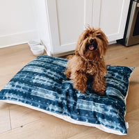 Indigo Mud Cloth Dog Bed from The Foggy Dog 