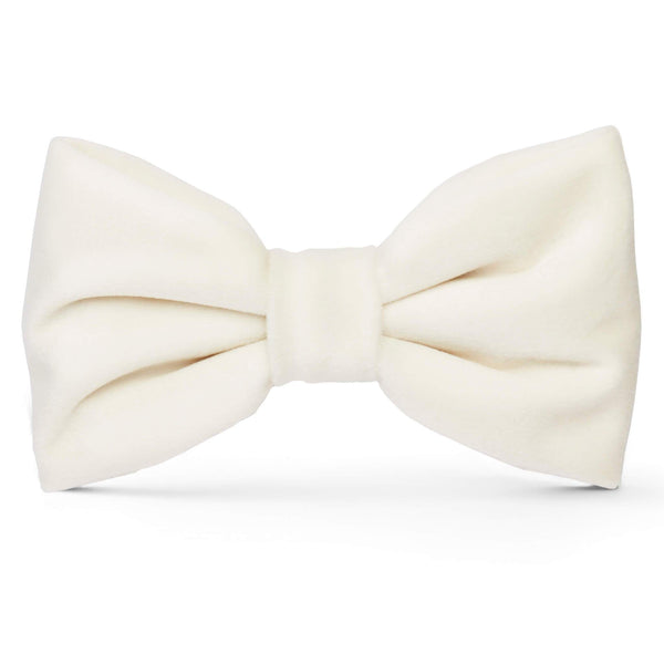 Frozen Velvet Collection-bow tie light grey-black | White spots order