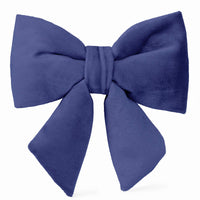 Navy Velvet Lady Dog Bow from The Foggy Dog