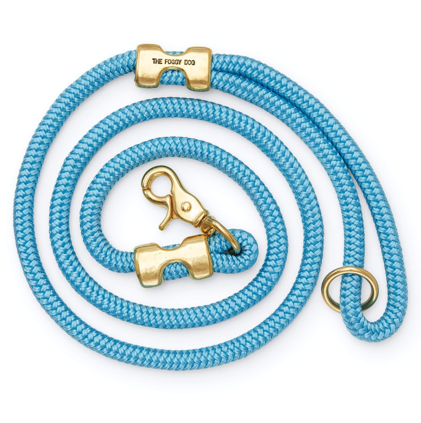 Powder Blue Marine Rope Dog Leash from The Foggy Dog