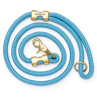 Powder Blue Marine Rope Dog Leash from The Foggy Dog