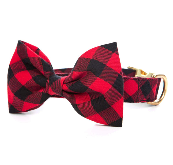 Woof Red Bow Tie Pet Collar