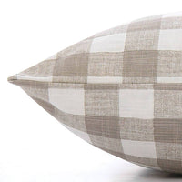 Warm Stone Gingham Check Dog Bed from The Foggy Dog